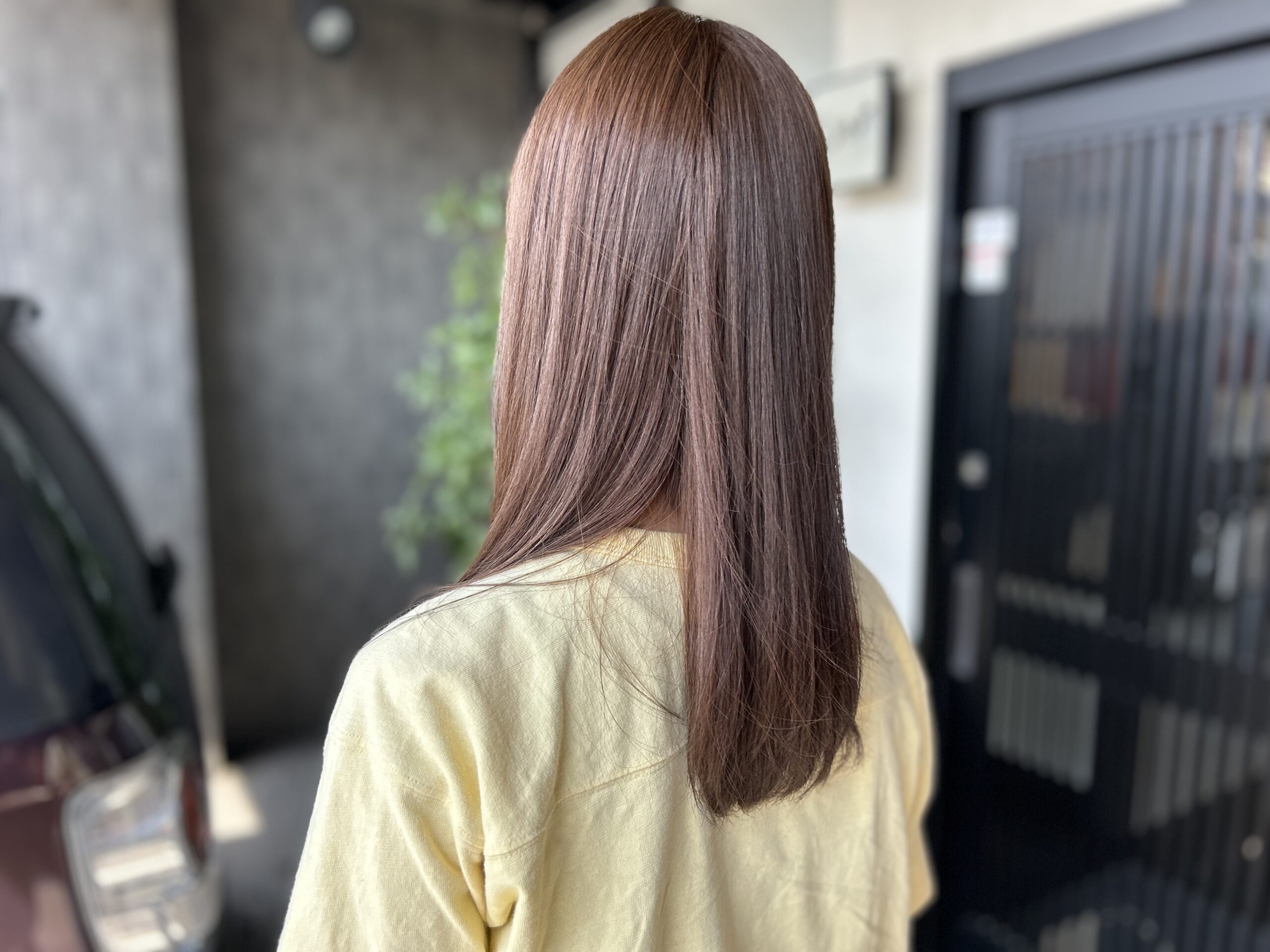 娘　初めてのヘアカラー👋
