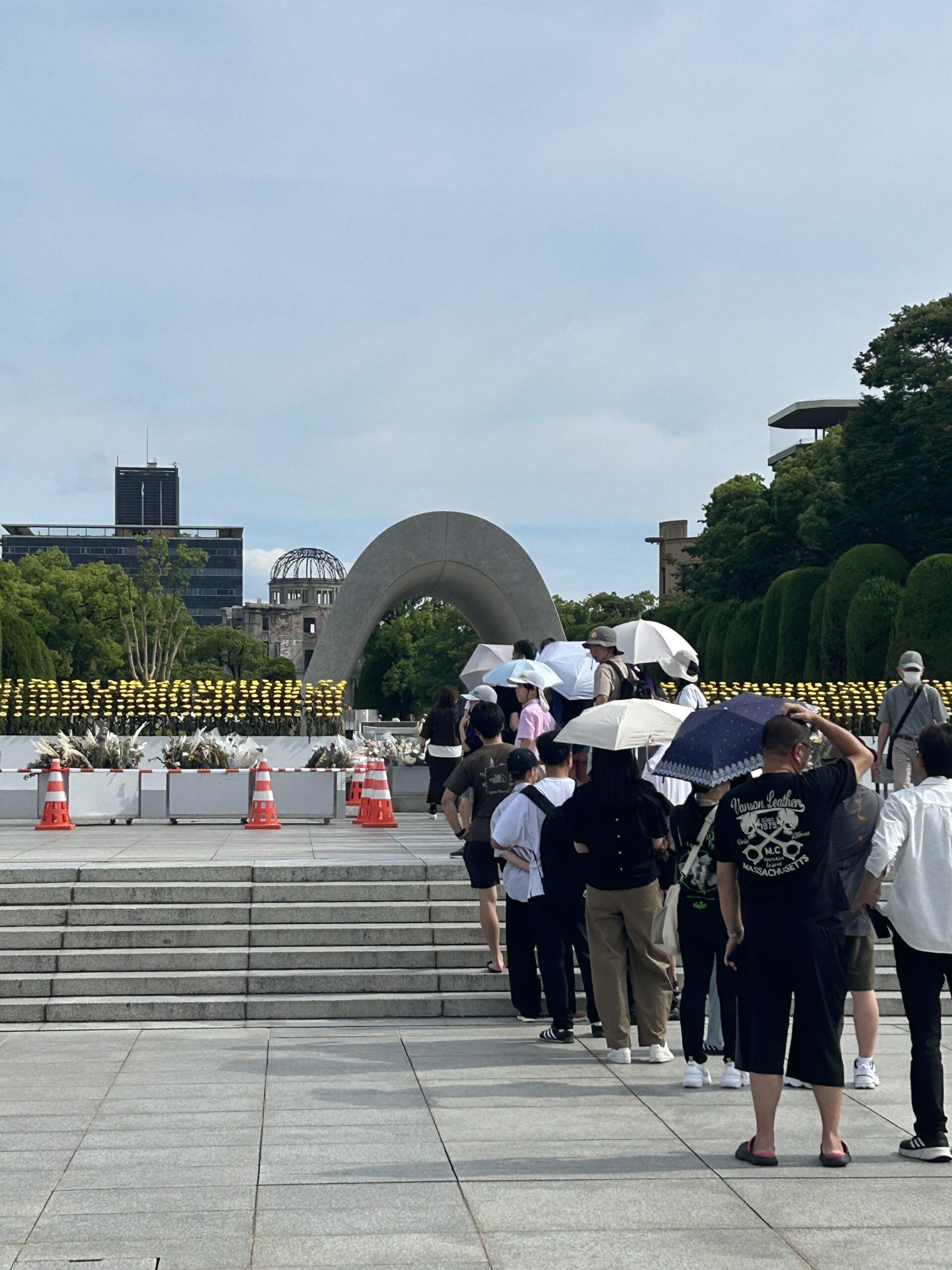今朝は平和公園からスタートです🙏